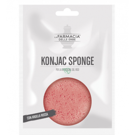 Farm. Delle Erbe Fde Konjac Sponge Argilla Rossa 1 Pezzo