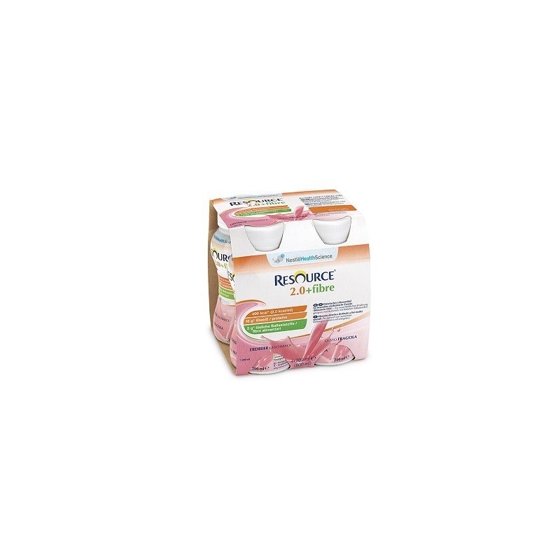 Nestle' It. Resource 2,0 + Fibre Fragola 200 Ml