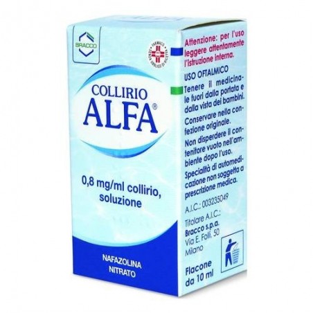 Dompe' Farmaceutici Collirio Alfa Decongestionante 0,8 Mg/ml Collirio, Soluzione Nafazolina Nitrato