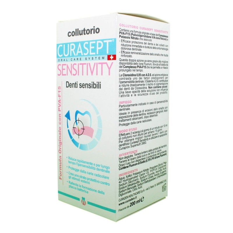 Curasept Sensitivity Collutorio 200 Ml