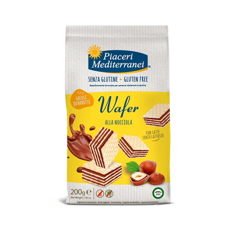 Eurospital Piaceri Mediterranei Wafer Alle Nocciole 200 G