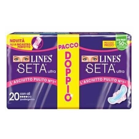 Fater Lines Seta Ultra Assorbenti Ali Vp 20 Pezzi