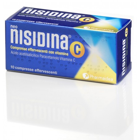 Pharmaidea Neo Nisidina Compresse Effervescenti Con Vitamina C Acido Acetilsalicilico + Paracetamolo + Acido Ascorbico 