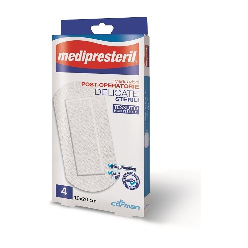 Corman Medicazione Post Operatoria Medipresteril Delicata Tnt 10x20cm 5 Pezzi