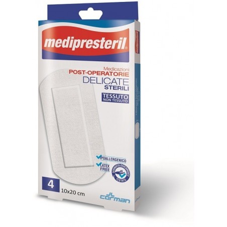 Corman Medicazione Post Operatoria Medipresteril Delicata Tnt 10x20cm 5 Pezzi