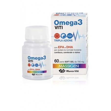 Marco Viti Farmaceutici Omega3 Viti Tripla Azione 60 Perle