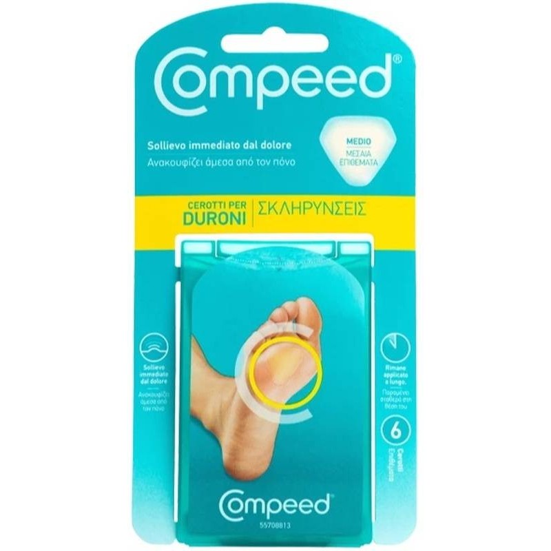 Perrigo Italia Compeed Cerotti Per Duroni Medio 6 Pezzi