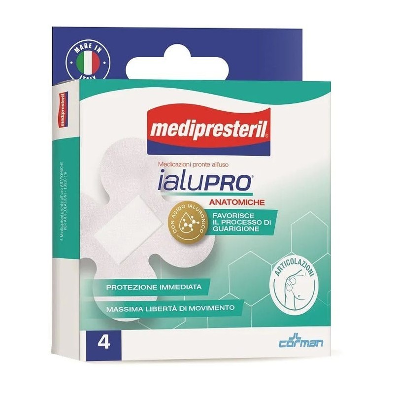 Corman Medipresteril Ialupro Articolazioni 10x10 Cm 4 Pezzi