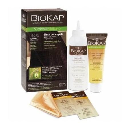 Bios Line Biokap Nutricolor Delicato 4,05 New Castano Cioccolato Tinta 140 Ml