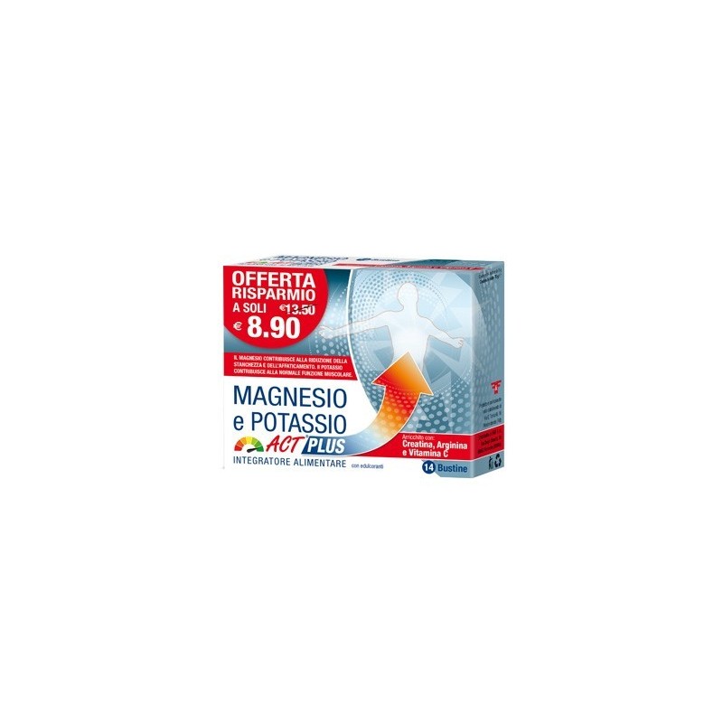 F&f Magnesio E Potassio Act Plus 14 Bustine