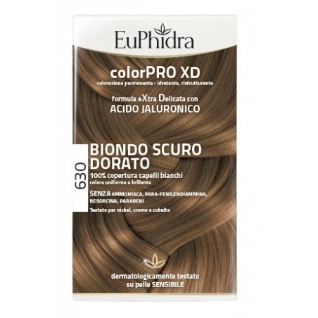 Colorpro XD 630 Biondo Scuro Dorato Tinta per Capelli Euphidra