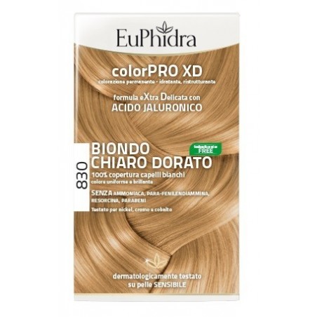 Colorpro XD 830 Biondo Chiaro Dorato Tinta per Capelli Euphidra