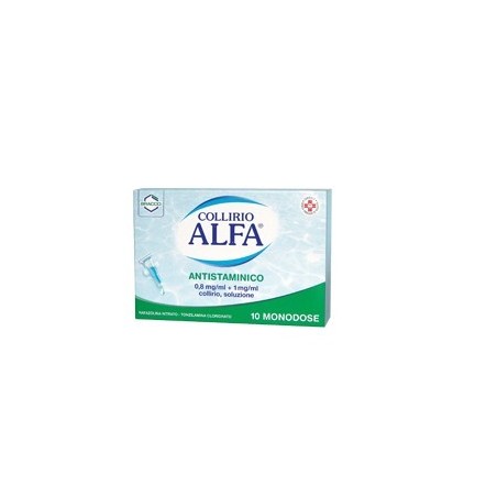 Dompe' Farmaceutici Collirio Alfa Antistaminico 0,8 Mg/ml + 1 Mg/ml Collirio, Soluzione  Nafazolina Nitrato E Tonzilamina Clorid