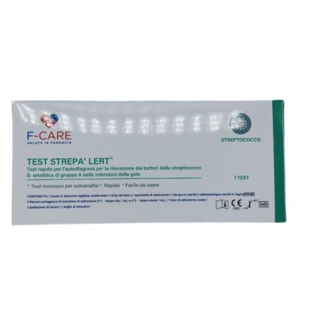 Farvima Medicinali F-care Strep Alert Test Rapido Per Rilevazione Streptococco