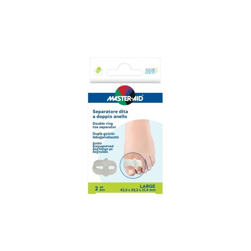 Pietrasanta Pharma Separatore Dita Master-aid Footcare Con Anello Doppio Large 2 Pezzi C11