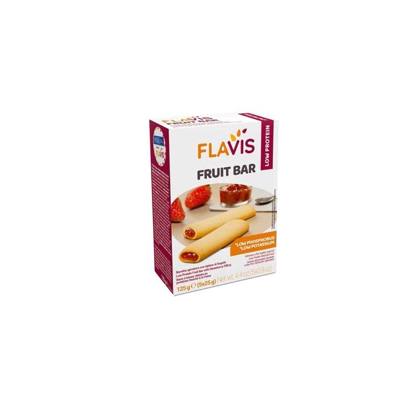 Dr. Schar Flavis Fruit Bar Barretta Aproteica Con Ripieno Di Fragola 5 Pezzi Da 25 G